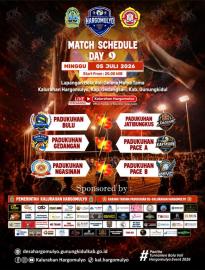 MATCH SCHEDULE DAY 9 TURNAMEN VOLI HARGOMULYO TAHUN 2026